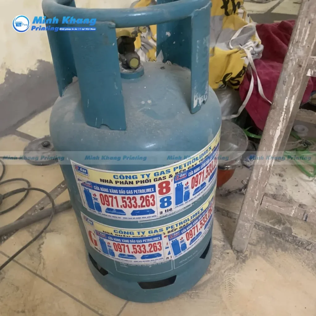 Khám Phá Các Chất Liệu Tem Dán Bình Gas Và Công Nghệ In Hiện Đại Nhất