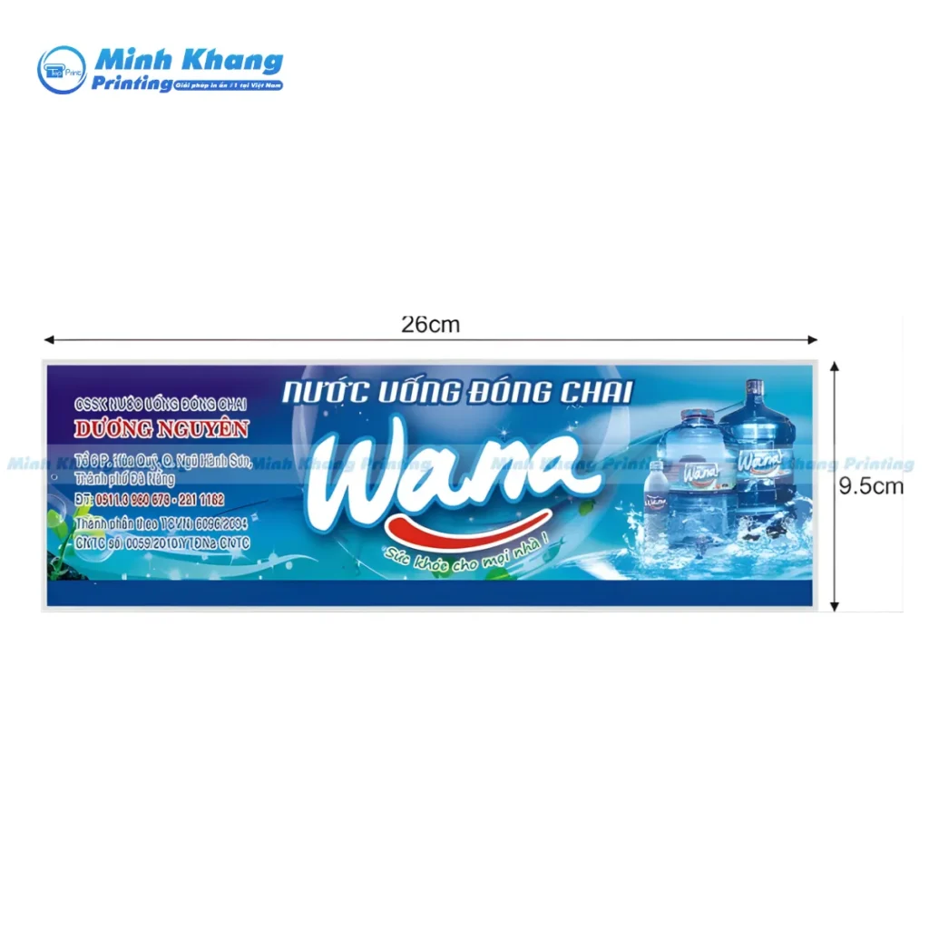 Các Yếu Tố Trong Quy Cách In Tem Dán Bình Nước Ảnh Hưởng Đến Giá Thành
