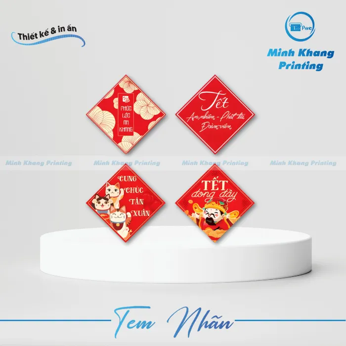 tem nhãn hình vuông