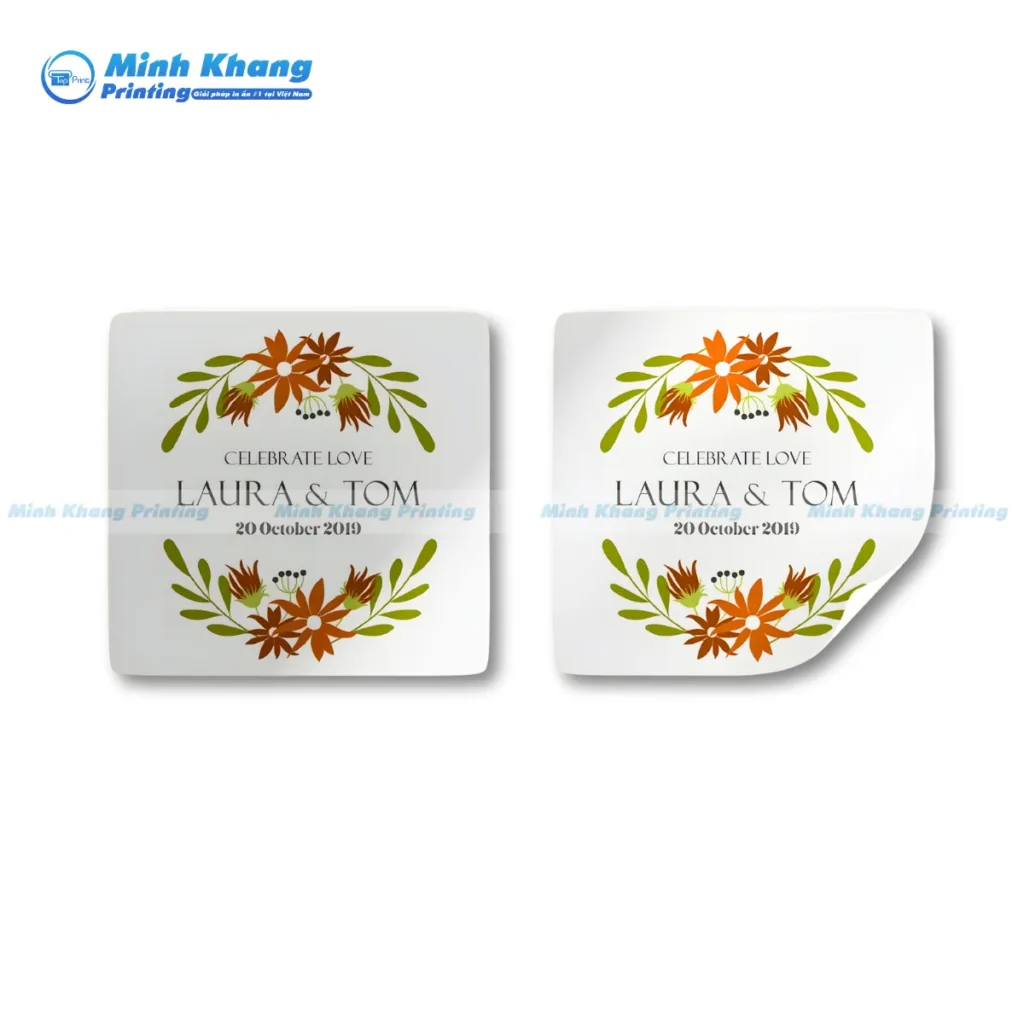 Những Yếu Tố Trong Quy Cách Ảnh Hưởng Đến Chất Lượng & Giá In Tem Nhãn Hình Vuông