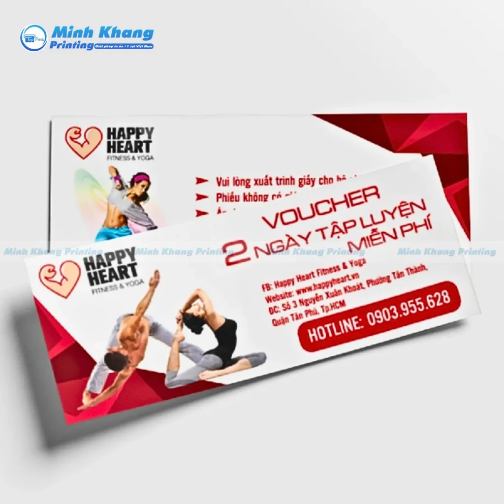 Mẫy voucher 2 ngày tập luyện yoga miễn phí HAPPY HEART
