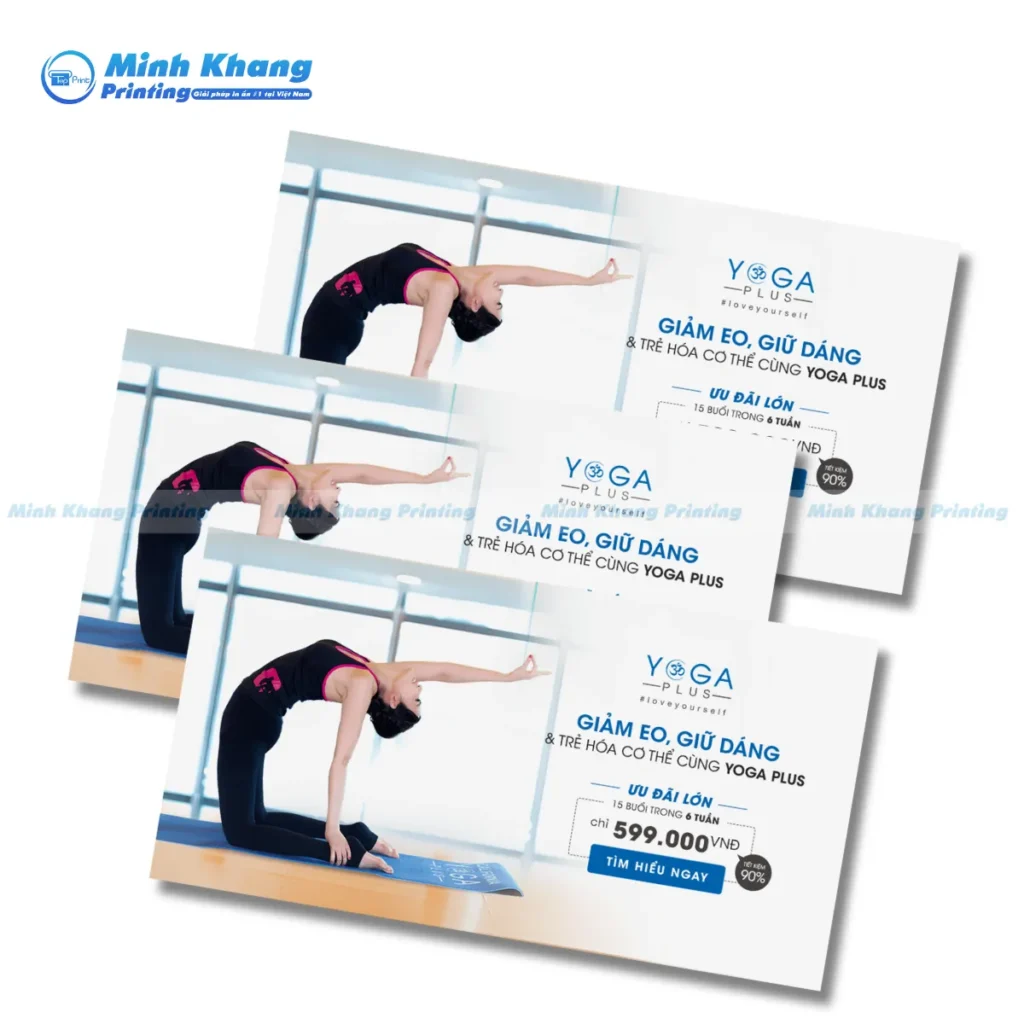 Mẫu phiếu ưu đãi 15 buổi trong 6 tuần với giá 599.000VNĐ tại YOGA PLUS