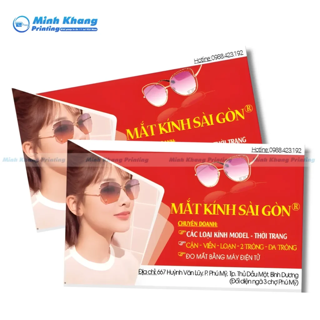 Mẫu voucher mắt kính sài gòn tối giản thời thượng