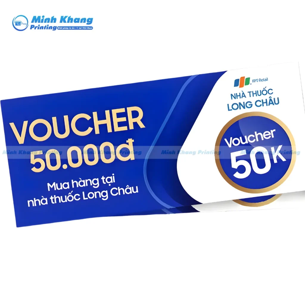 Mẫu voucher nhà thuốc Long Châu 50.000đ khi mua hàng tại quầy