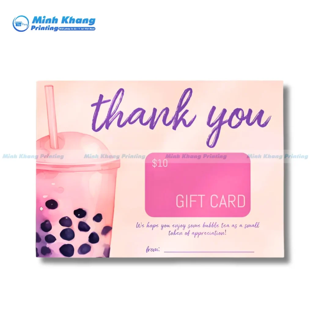 Mẫu voucher thank you giảm 10$ cho 1 lần mua