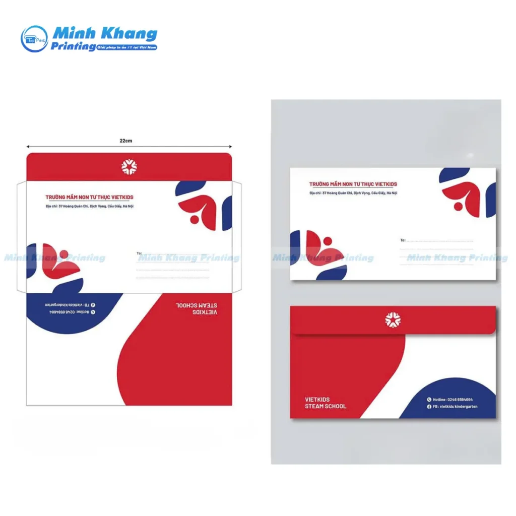 Mẫu bao thư bưu điện dùng cho thư tín nội bộ, vẫn cần quy chuẩn kích thước bao thư chuẩn bưu điện.