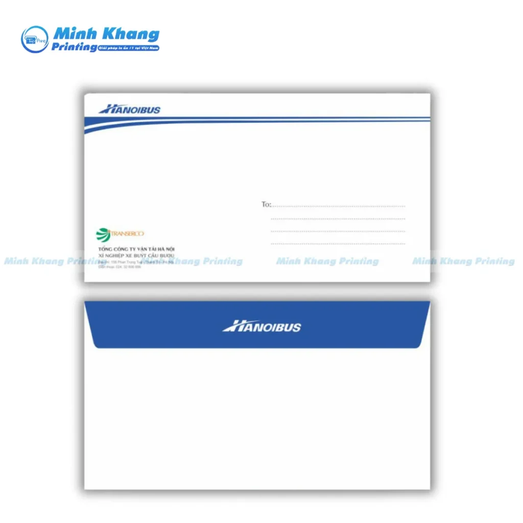 Mẫu bao thư bưu điện được gia công tỉ mỉ, đảm bảo không rách nát tại khâu xử lý bưu điện