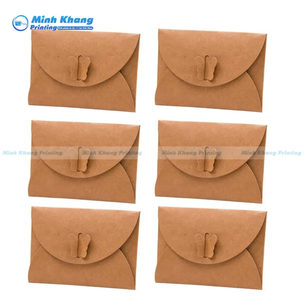 Mẫu bao thư Kraft Nhật Bản với bề mặt mịn màng mang lại trải nghiệm xúc giác cao cấp