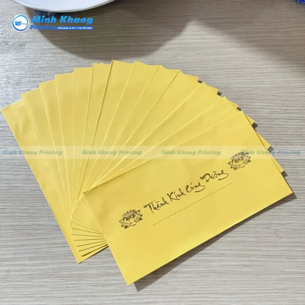 Các Loại Giấy In Bao Thư Vàng Ưu Việt