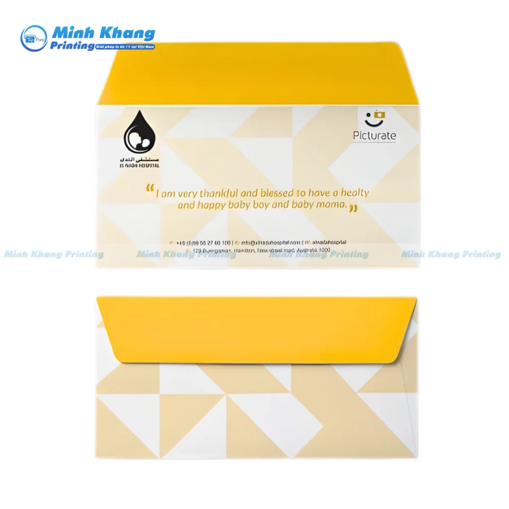 Mẫu bao thư nắp nhọn mang hơi hướng quý tộc, rất phù hợp để gửi thư tay cá nhân