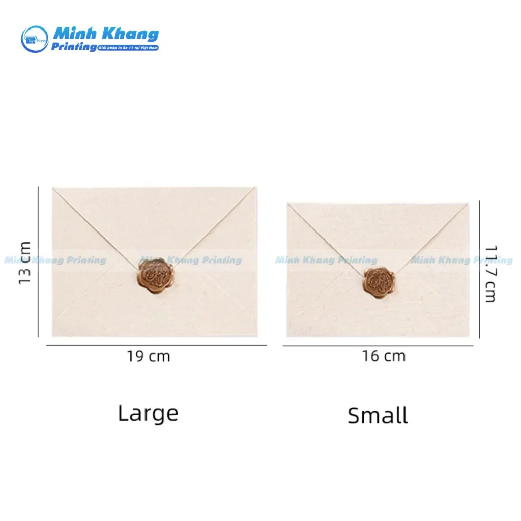 Mẫu bao thư vintage khổ A6 nhỏ gọn thường được khách hàng ưu tiên dùng để đựng ảnh