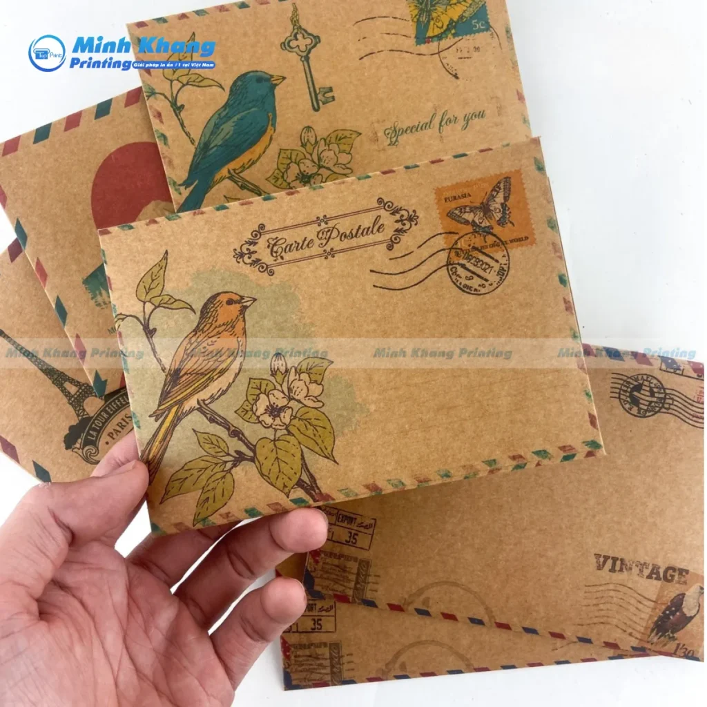 Các Chất Liệu Và Phụ Kiện Đặc Trưng Của Bao Thư Vintage