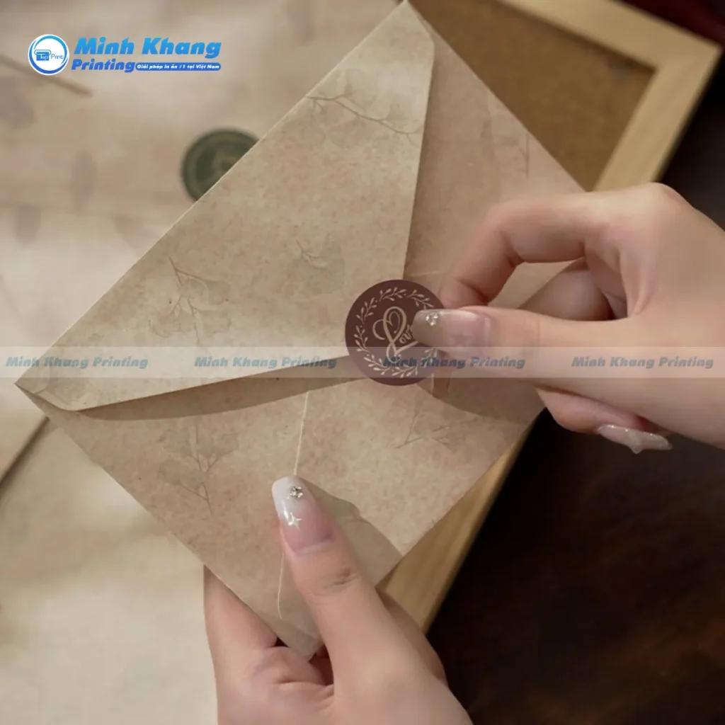 Mẫu phong bì giấy tái chế thân thiện môi trường đang trở thành xu hướng được giới trẻ