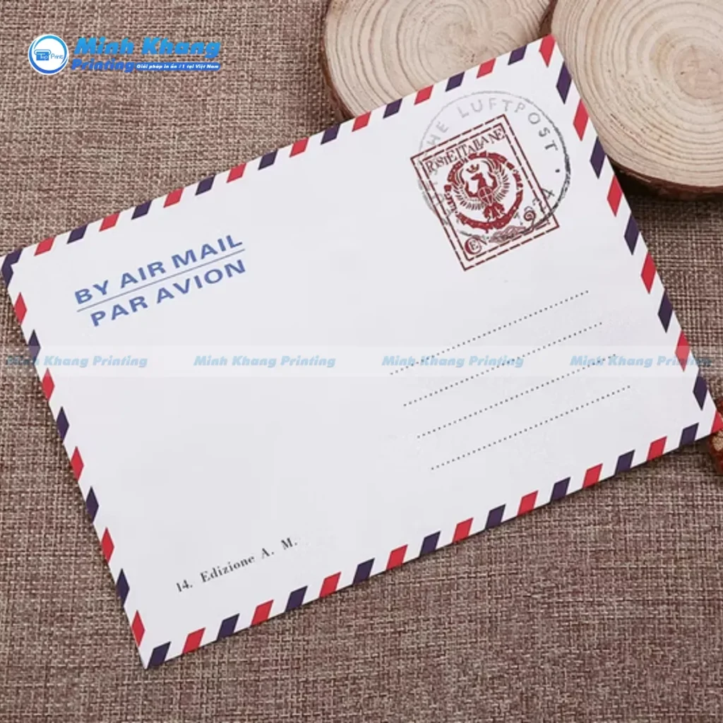 Mẫu bao thư giấy kraft trắng in họa tiết bản đồ cổ mang đến vẻ đẹp phiêu lưu