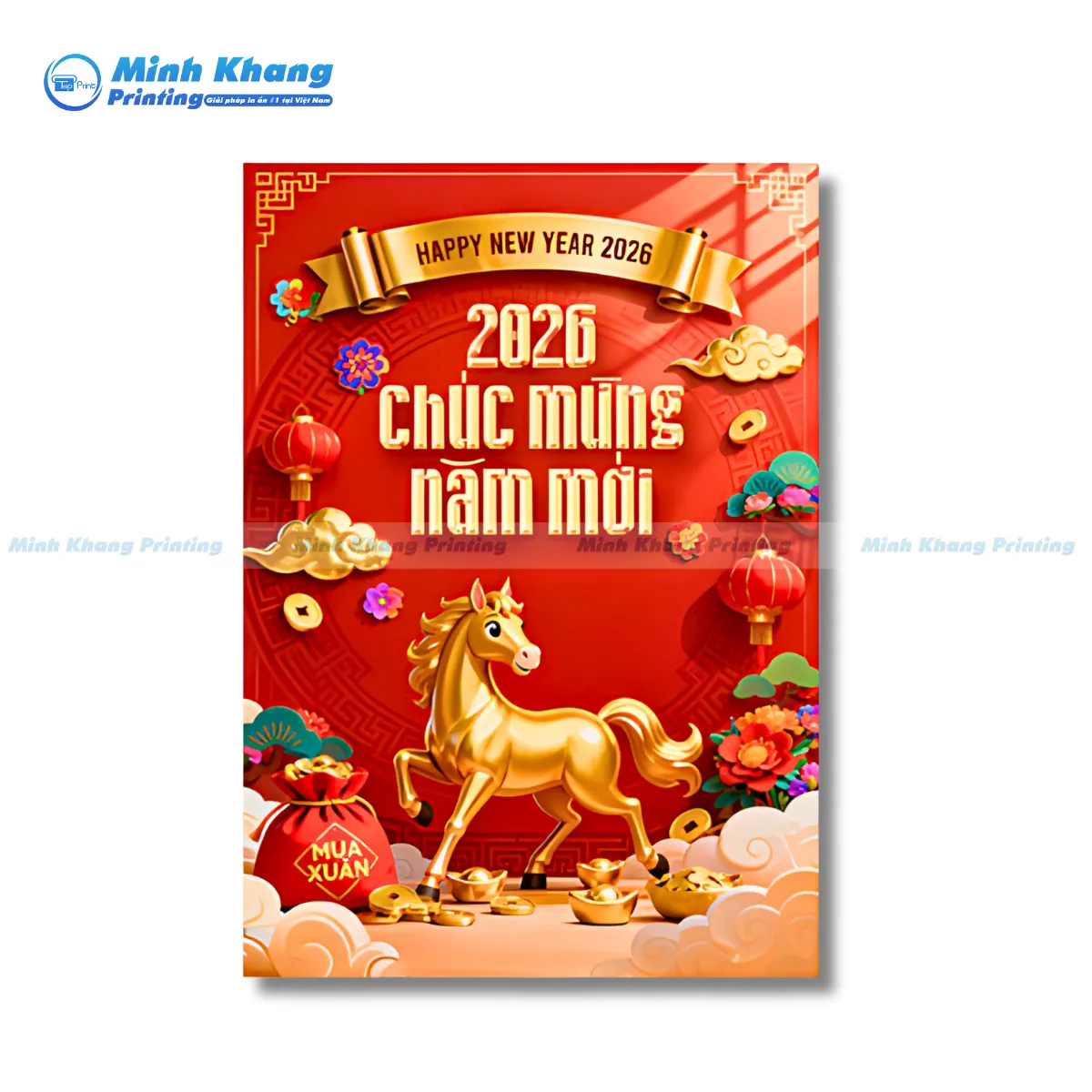 Mẫu poster đa dạng kích thước poster Tết chuẩn từ A4, A3 cho đến khổ A0 lớn, phù hợp mọi không gian trưng bày