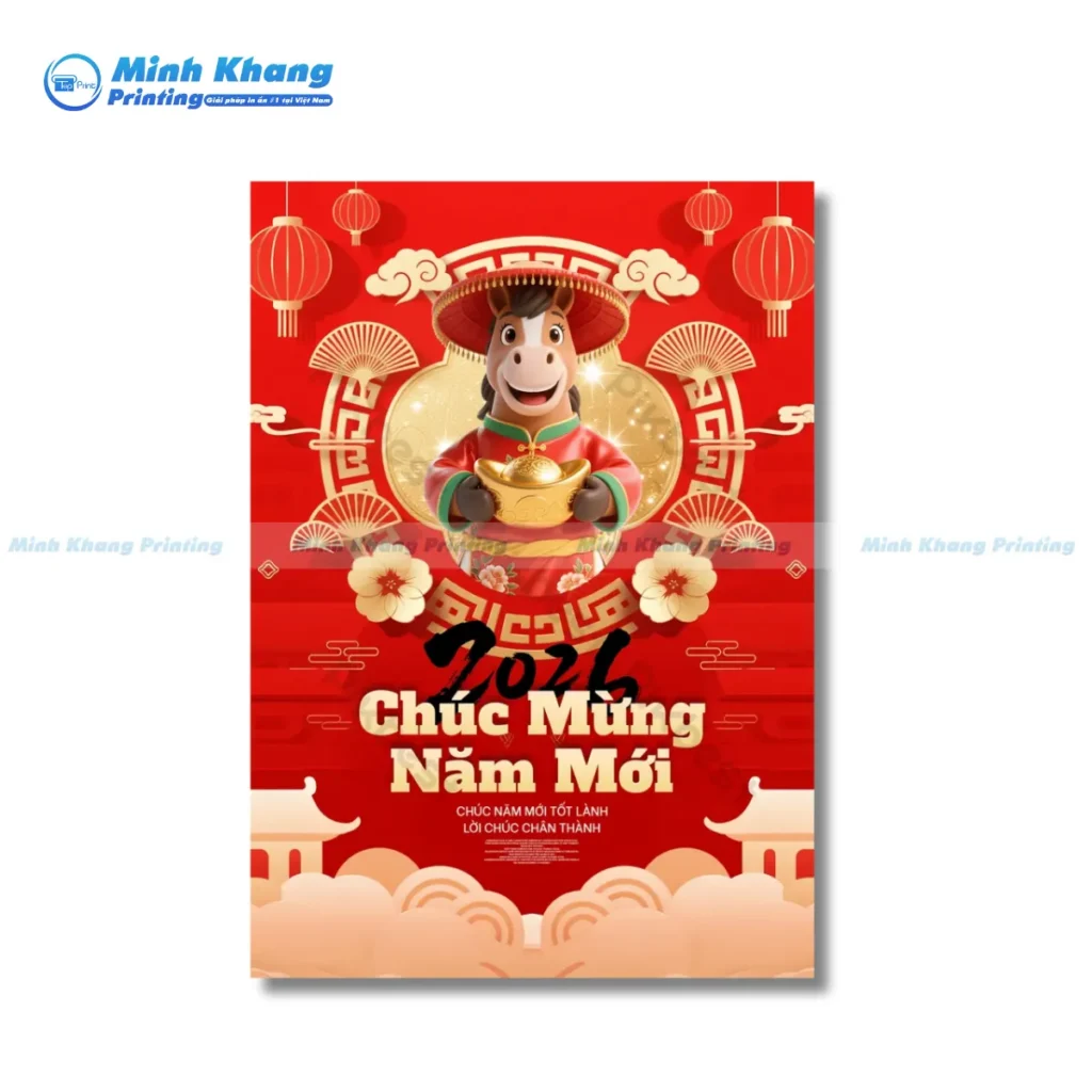 Xu Hướng Thiết Kế Poster Tết 2026 Năm Bính Ngọ Có Gì Đặc Biệt?