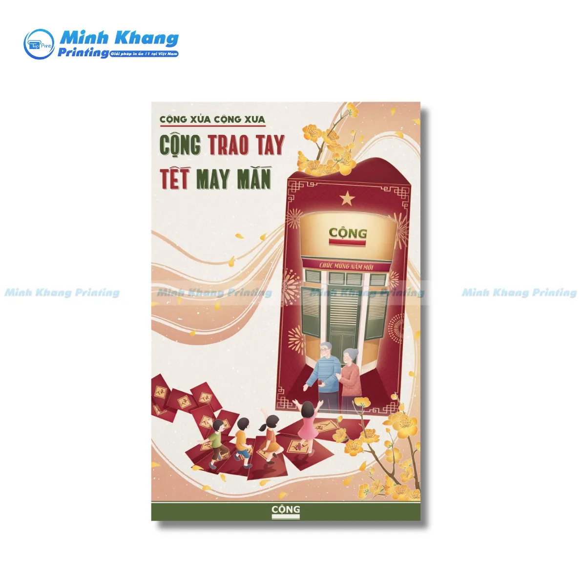 Mẫu poster quán cà phê cộng vào dịp tết độc đáo khác biệt