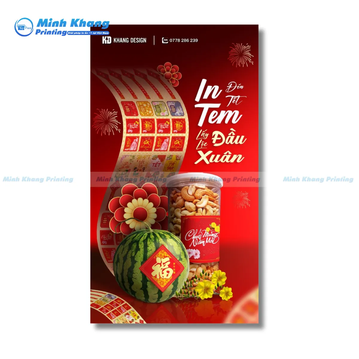 Mẫu poster in decal dán tường nổi bật