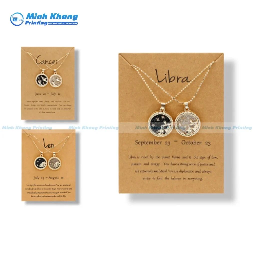 Mẫu tag treo phụ kiện đục lỗ chuyên dụng giúp các dòng dây chuyền, vòng tay