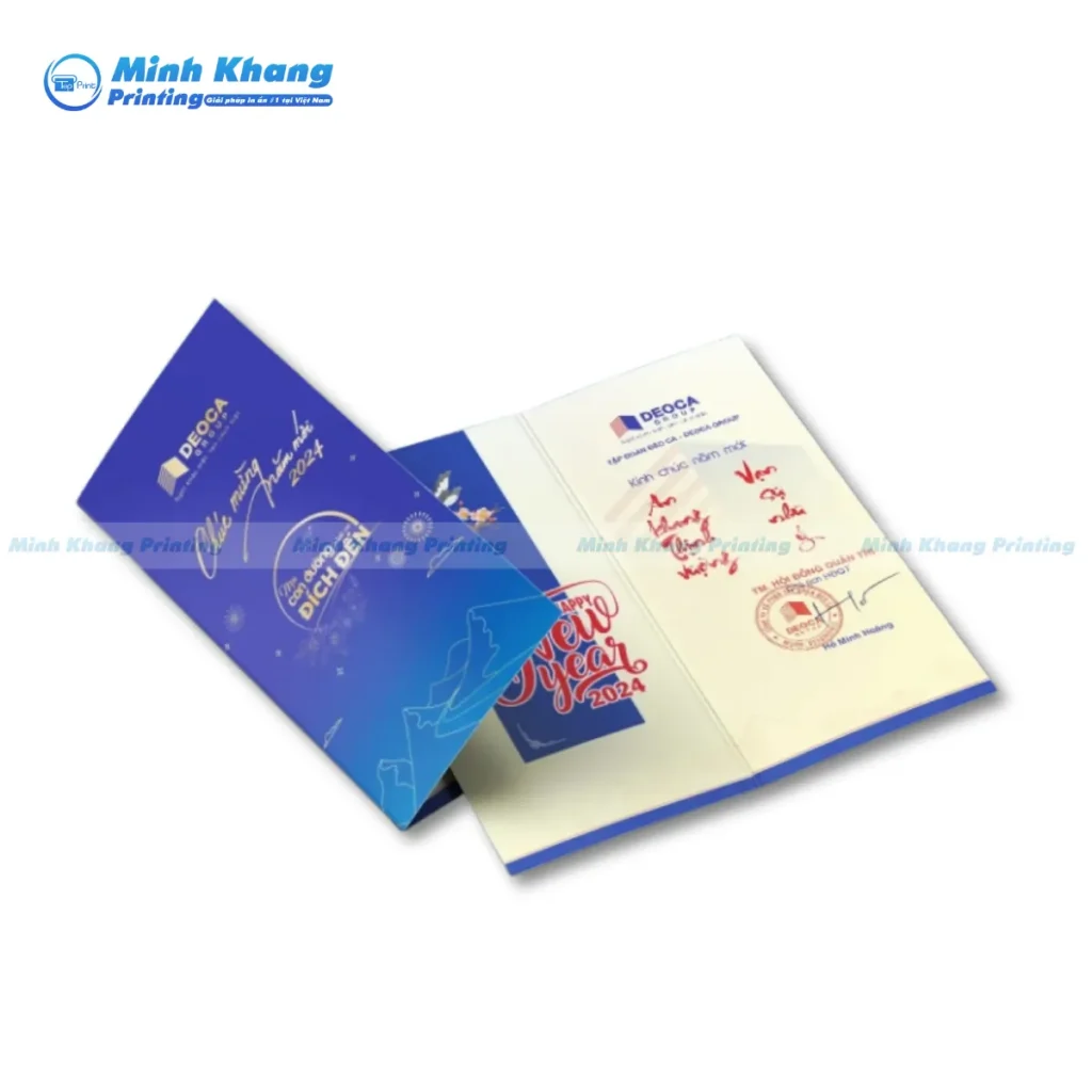 Mẫu thiệp tết của doanh nghiệp dành tặng đến khách hàng