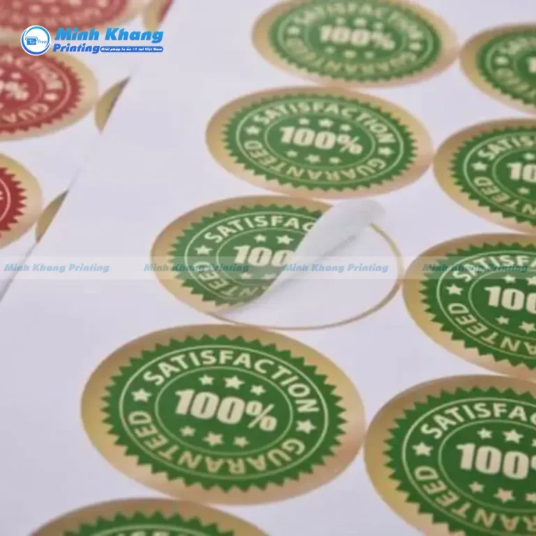 Decal Giấy Đế Trắng
