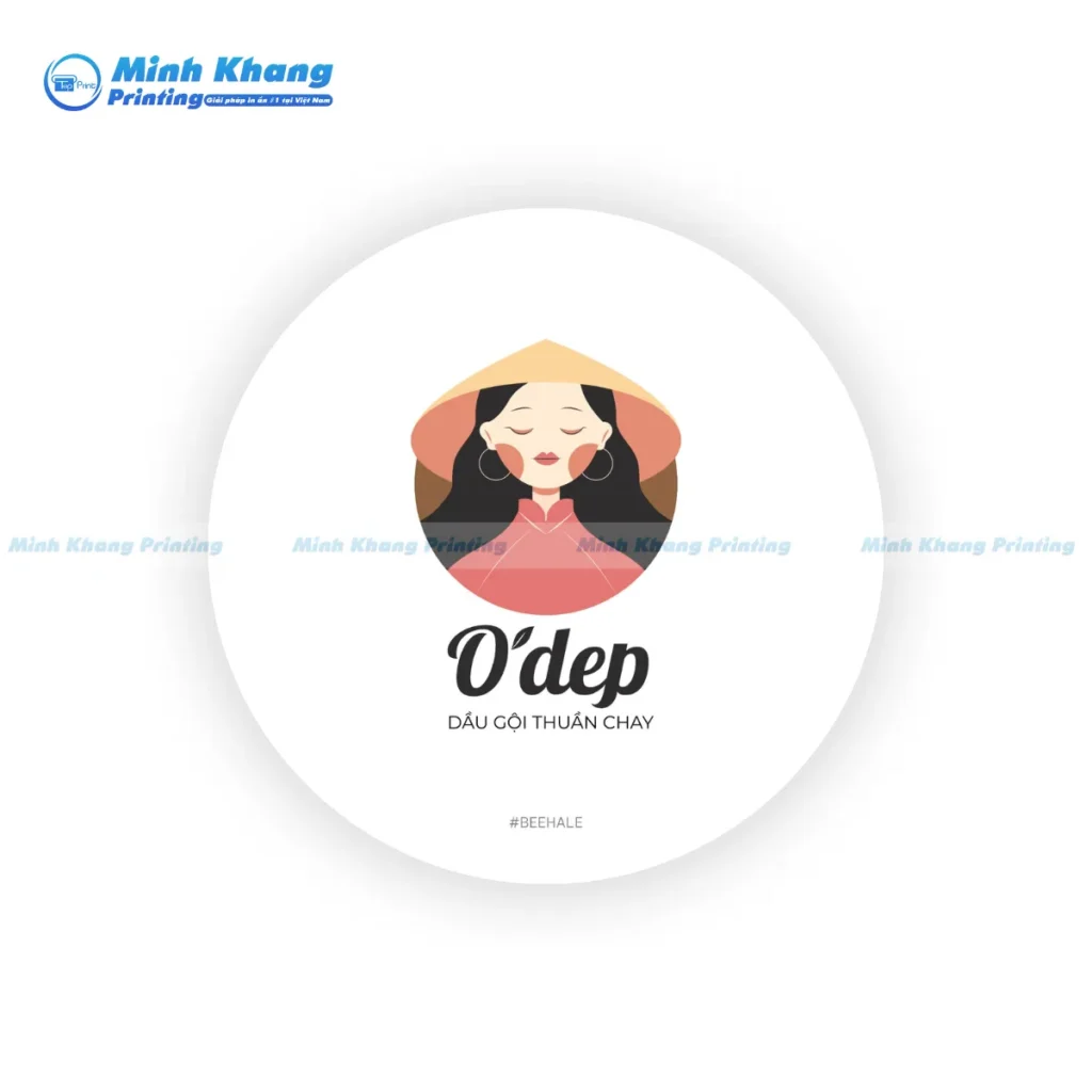 Mẫu logo mỹ phẩm dầu gội đầu từ thiên nhiên O'dep