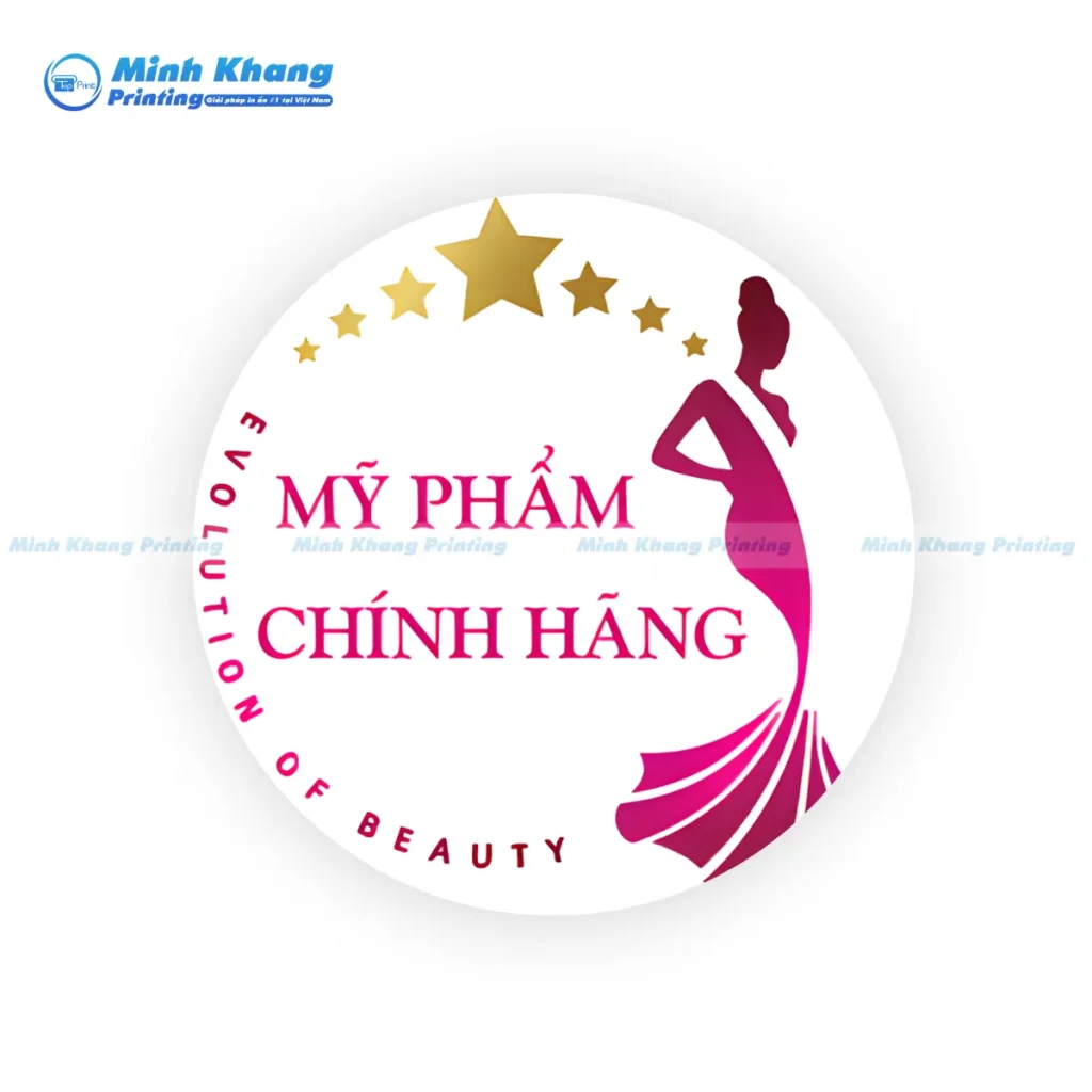 Mẫu logo mỹ phẩm mang sắc hồng pastel luôn chiếm trọn cảm tình của những khách hàng nữ 