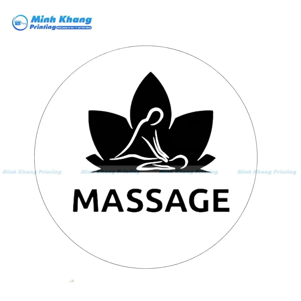 Mẫu logo spa dưỡng sinh kết hợp biểu tượng âm dương giúp truyền tải thông điệp cân bằng