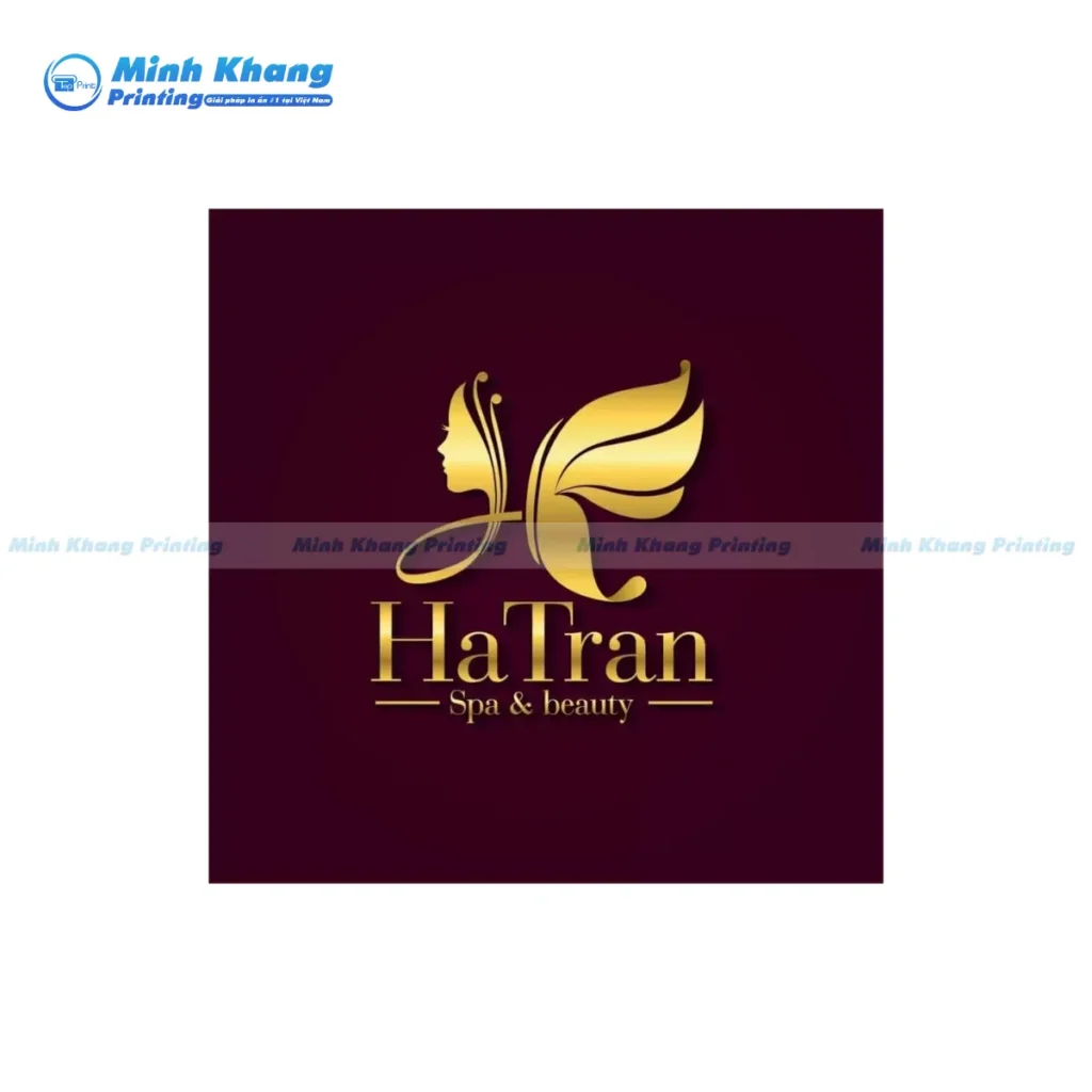 Mẫu logo spa beauty sử dụng đường nét mảnh mai, uyển chuyển khắc họa hình ảnh người phụ nữ quyến rũ