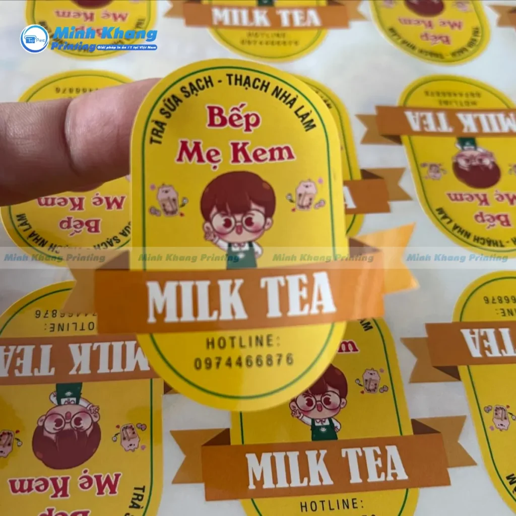 Quy Cách In Logo Dán Trà Sữa Chi Tiết Sao Cho Phù Hợp