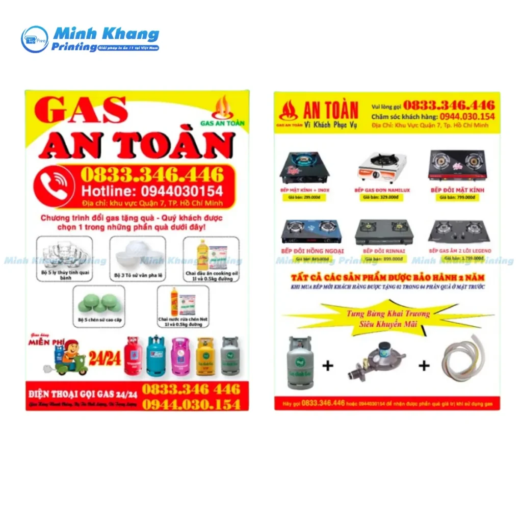 Các Yếu Tố Cốt Lõi Của Một Mẫu Tờ Rơi Quảng Cáo Gas Chuyên Nghiệp