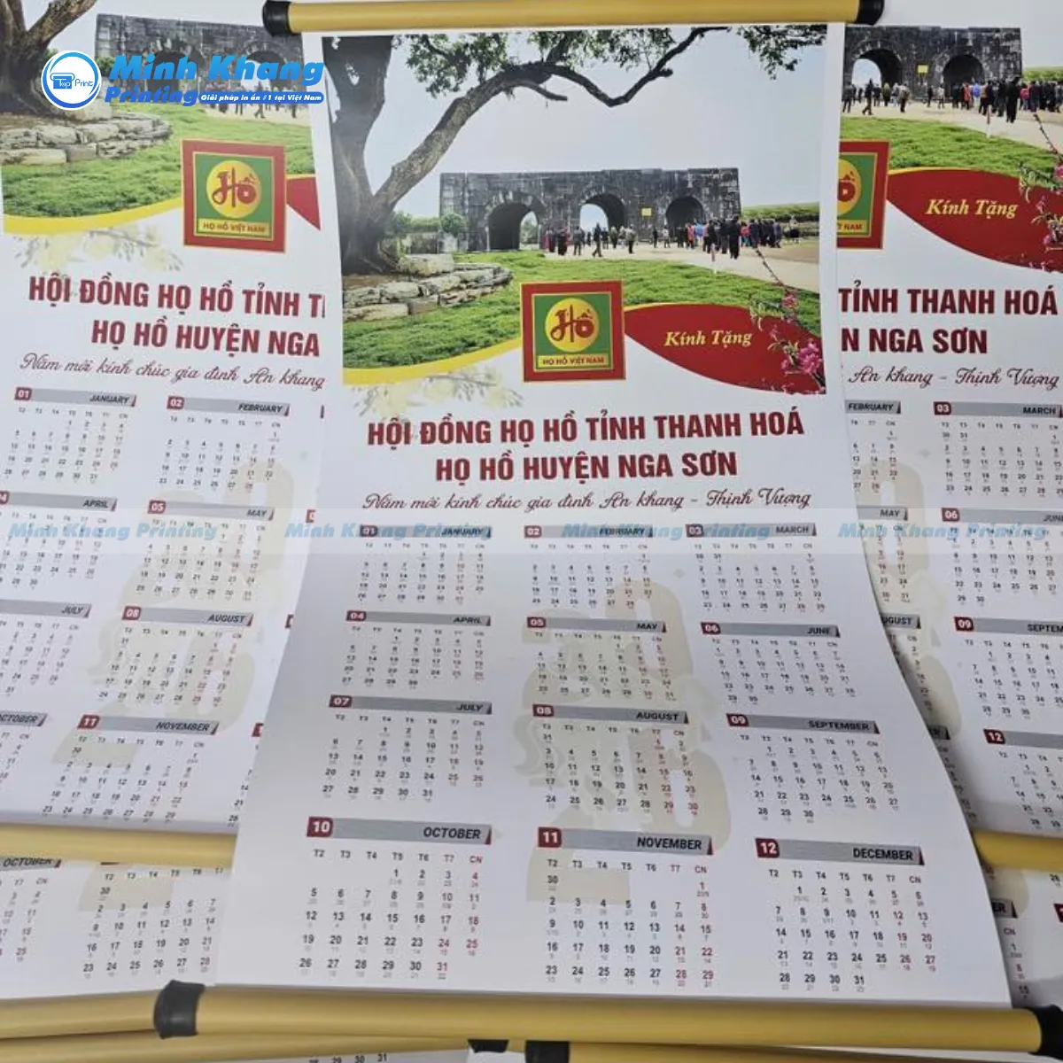 Mẫu lịch phong cảnh thiên nhiên 2026 sử dụng hình ảnh độ phân giải cao mang lại cảm giác thư thái