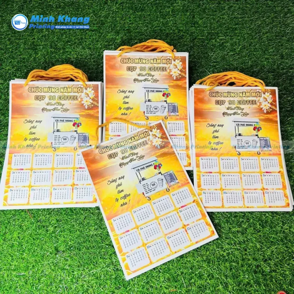 Thông Số Kỹ Thuật Tiêu Chuẩn Khi In Lịch Treo Tường 1 Tờ