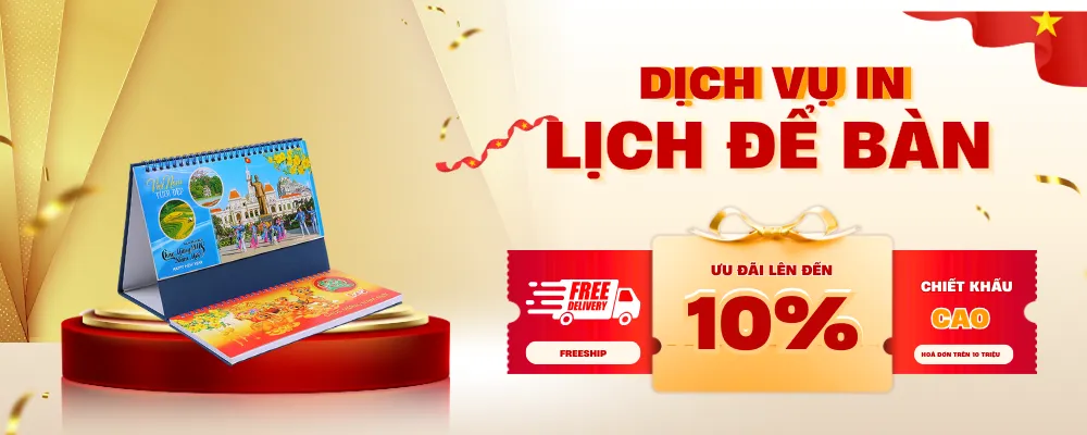 In Lịch Để Bàn Chữ A, Chữ M Theo Yêu Cầu Đẹp & Giá Rẻ
