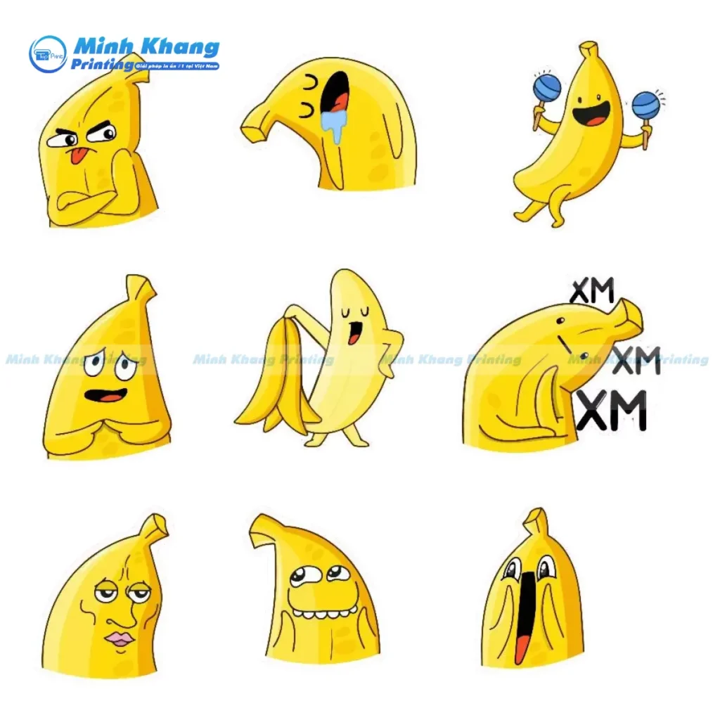 Lựa Chọn Quy Cách In Sticker Chuối Sao Cho Bền Đẹp?