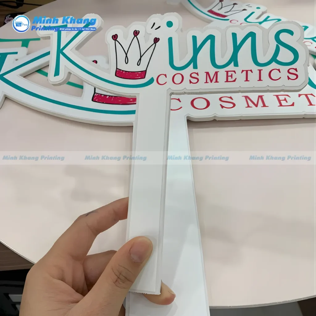 Mẫu hashtag logo công ty cắt CNC sắc nét giúp tăng nhận diện thương hiệu