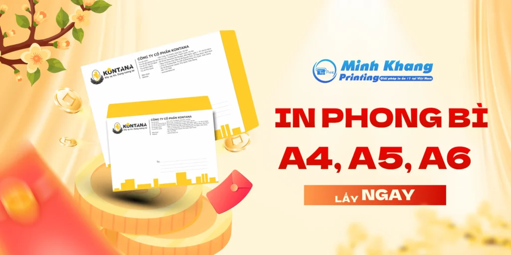 In Phong Bì Số Lượng Ít, Lấy Nhanh Tại HCM & Hà Nội