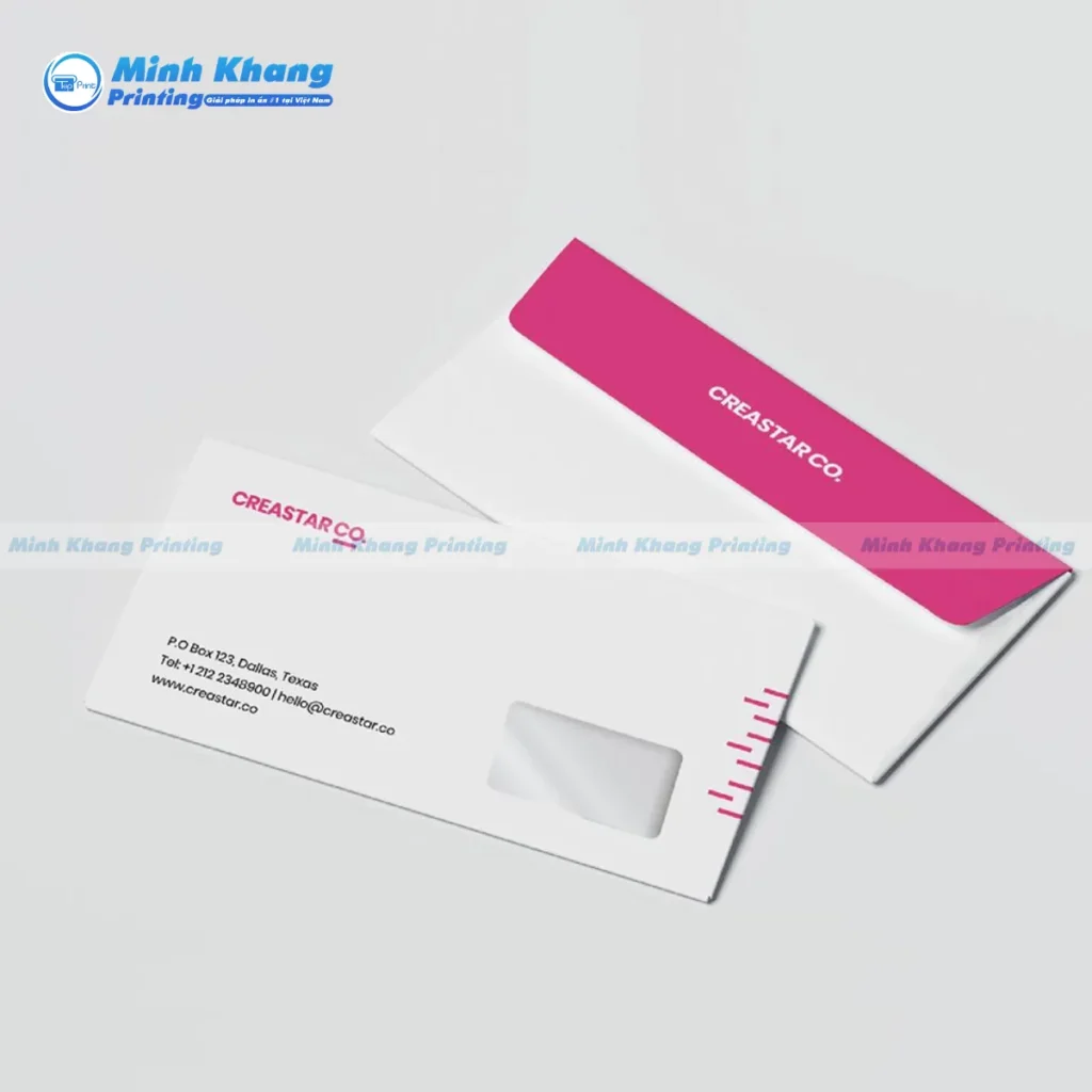 Mẫu phong bì thư có cửa sổ khổ A5 thường được các doanh nghiệp ưu tiên sử dụng để gửi thư mời sự kiện