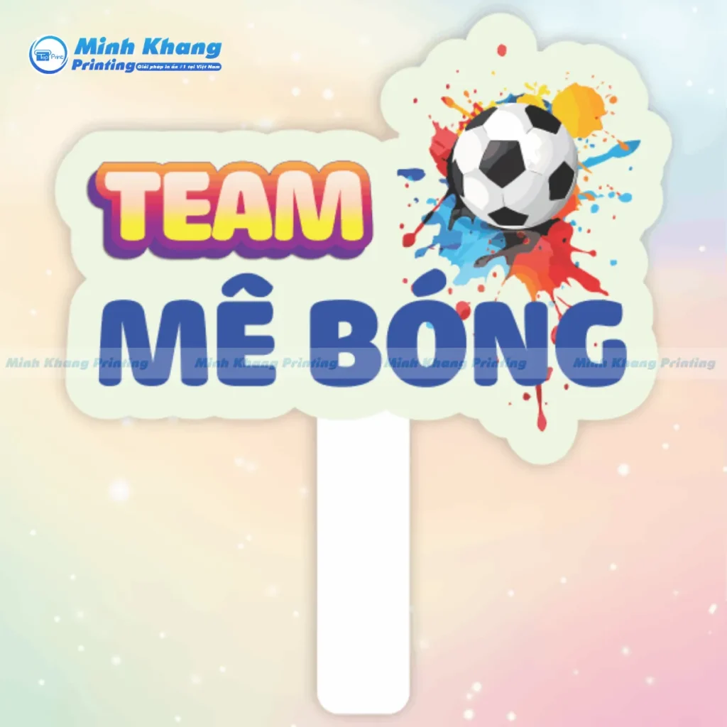 Mẫu hashtag cổ vũ bóng đá thiết kế hình quả bóng giúp fan cháy hết mình cùng đội tuyển