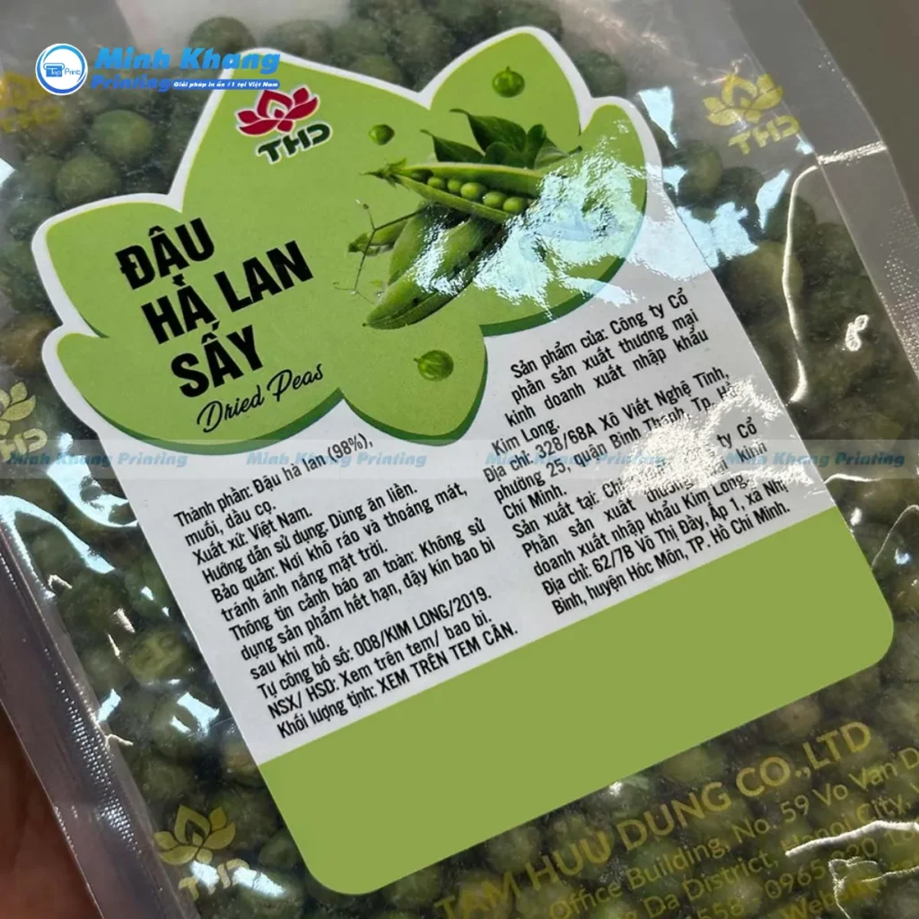 Mẫu decal nhựa dán hộp thực phẩm đông lạnh sở hữu lớp keo đặc biệt chịu được nhiệt độ âm