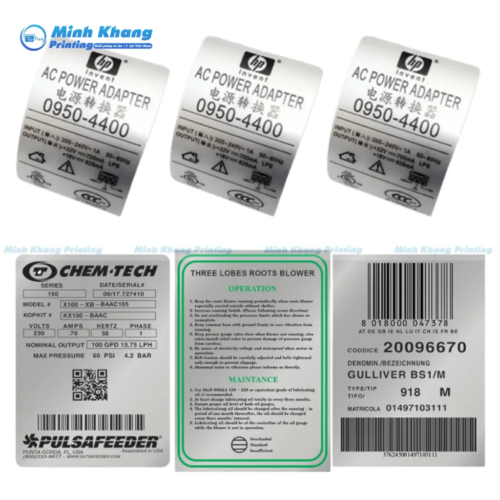 Ứng Dụng Thực Tế Của Tem Decal Xi Bạc