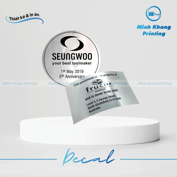 In Decal Xi Bạc Số Lượng Ít, Giá Rẻ Tại HCM & Hà Nội