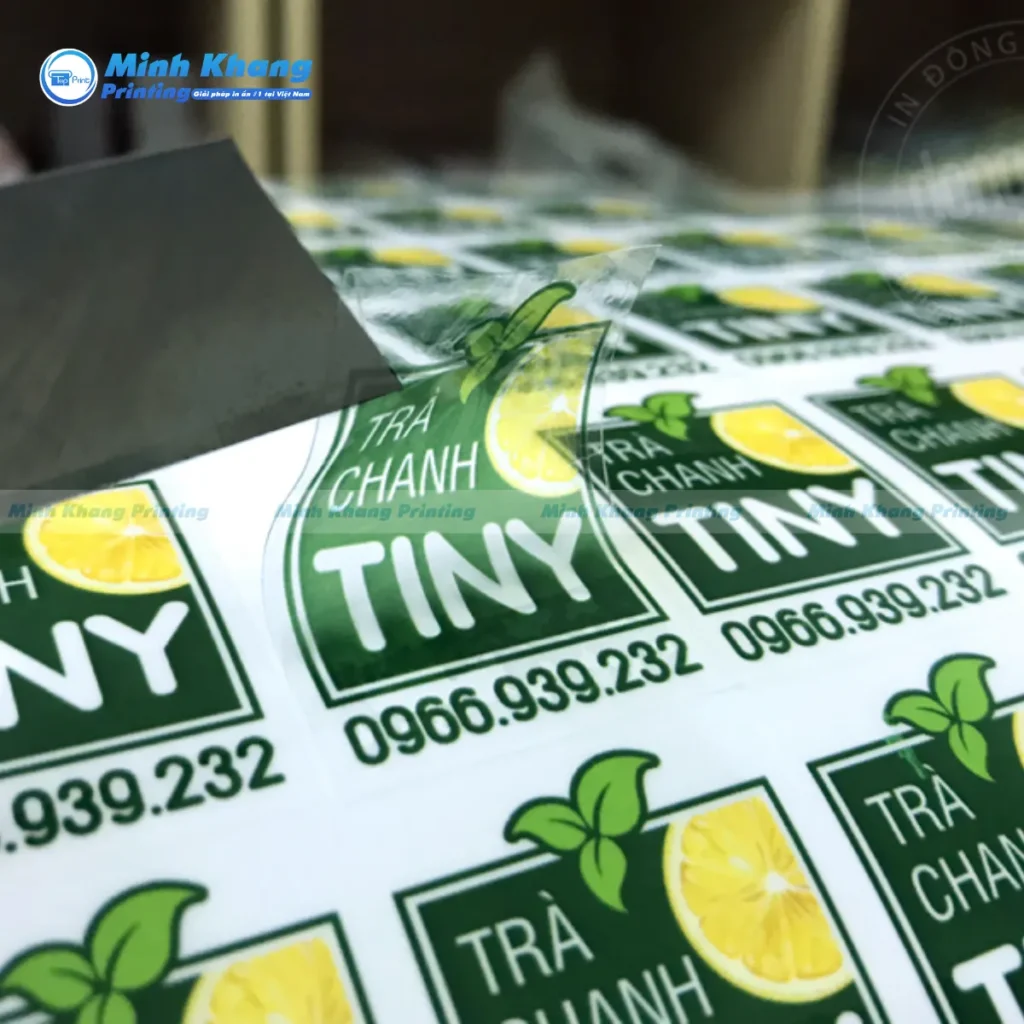 Mẫu logo dán ly sinh tố trái cây nhiệt đới mang lại cảm giác tươi mát, sảng khoái