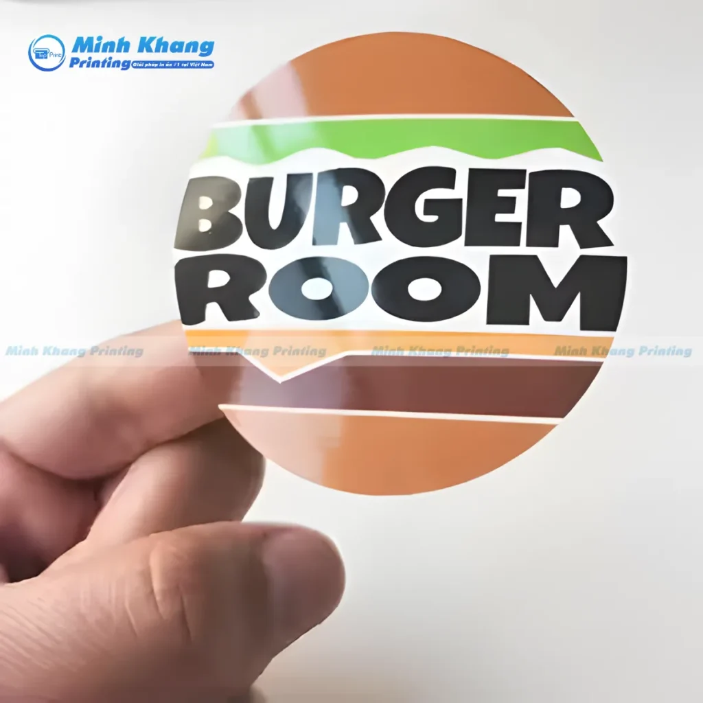 Mẫu logo nhà hàng phục vụ món Âu burger room cực phong cách