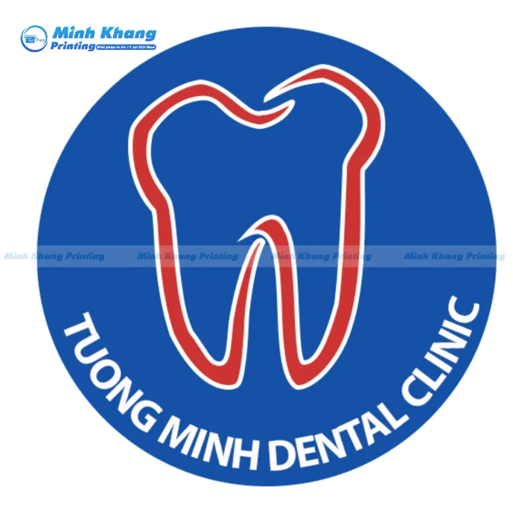 Mẫu logo nha khoa với phông chữ không chân hiện đại thể hiện phong cách phục vụ trẻ trung năng
