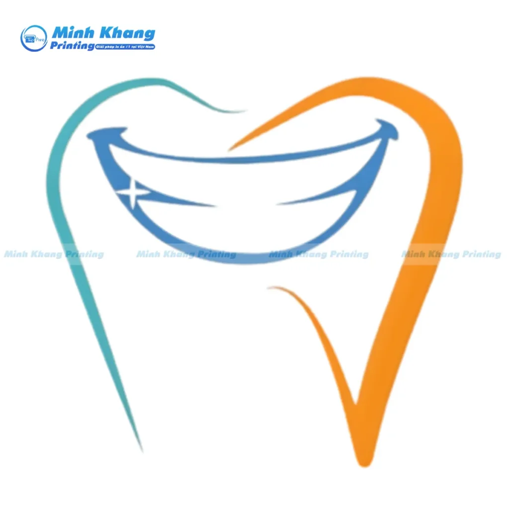 Mẫu thiết kế logo nha khoa nụ cười tỏa sáng giúp khách hàng cảm thấy an tâm khi đến thăm khám răng miệng