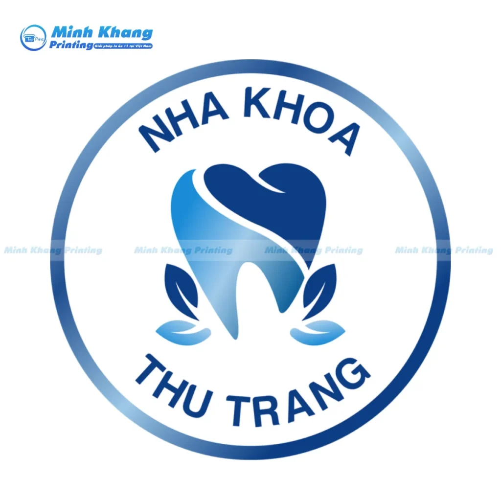 Mẫu biểu trưng chữ cái tên thương hiệu lồng ghép hình chiếc răng tạo nên dấu ấn độc bản riêng