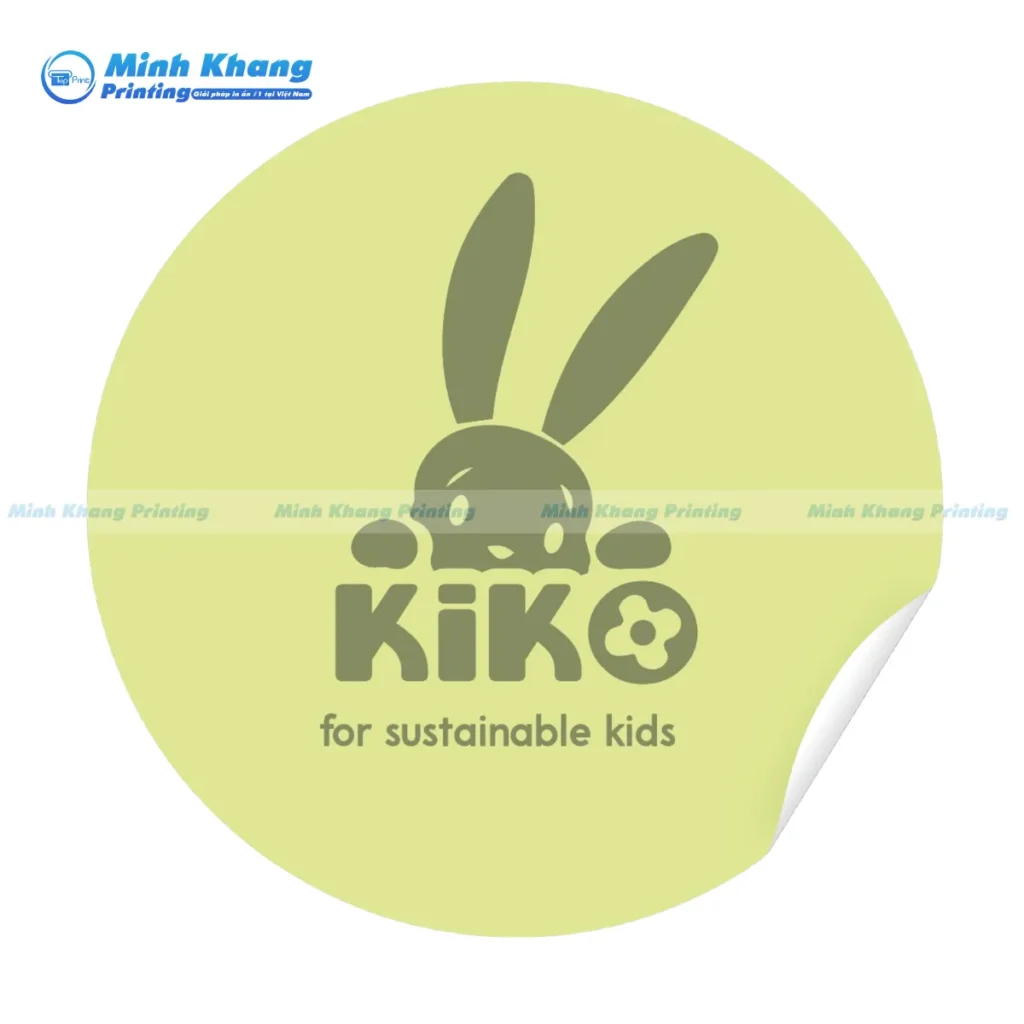 Mẫu logo shop quần áo KIKO với logo con thỏ đáng yêu