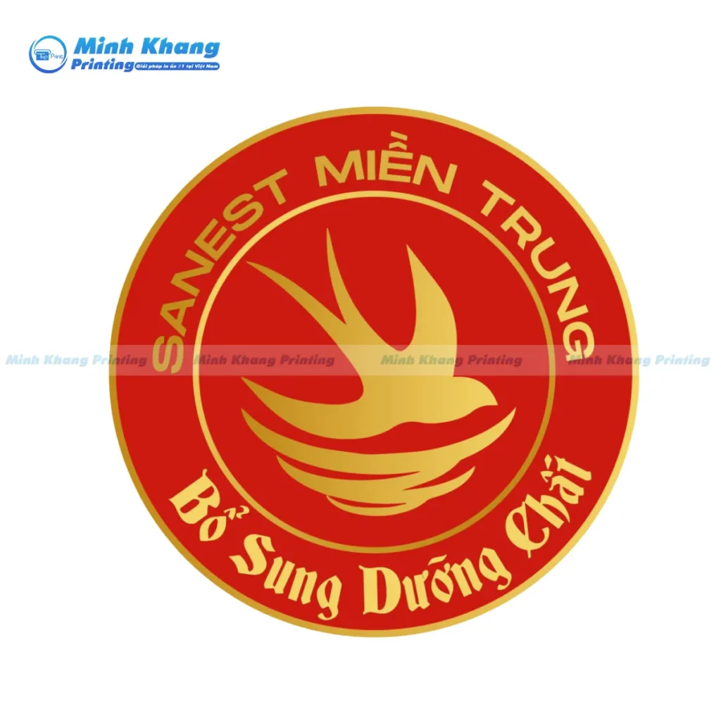 Mẫu logo yền sào ép kim cực sang trọng & tinh tế