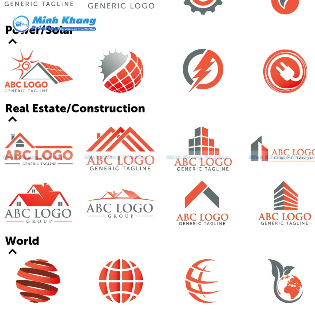 Mẫu logo công ty xây dựng mang phong cách mạnh mẽ tạo dựng niềm tin